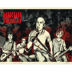 SHEPARD FAIREY (OBEY) - Sérigraphie "Just a Minor Threat" 46x61cm - 2023