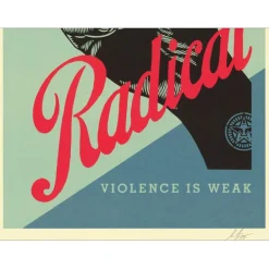 SHEPARD FAIREY (OBEY) - Sérigraphie "RADICAL PEACE" 91x61cm