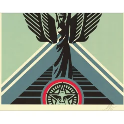 SHEPARD FAIREY (OBEY) - Sérigraphie "LOTUS ANGEL" 91x61cm