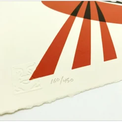 SHEPARD FAIREY (OBEY) - Sérigraphie "THIRD EYE OPEN - LETTERPRESS" 52x39cm - 2024