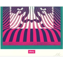 SHEPARD FAIREY (OBEY) - Sérigraphie "OP ART" 91x61cm