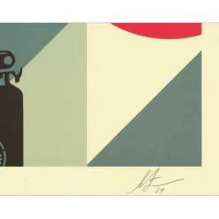 SHEPARD FAIREY (OBEY) - Sérigraphie "AR15 Lilly" 91x61cm
