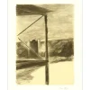 SKIRA Pierre - Lithographie originale "En attendant l'aube" 41x32cm - 1978