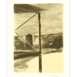SKIRA Pierre - Lithographie originale "En attendant l'aube" 41x32cm - 1978