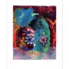 SOLOJOFF Dan - Lithographie originale "Composition aux fleurs" 76x56cm