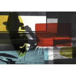 SOULIÉ Tony - Lithographie originale " Cinema " 31x47cm - 2016