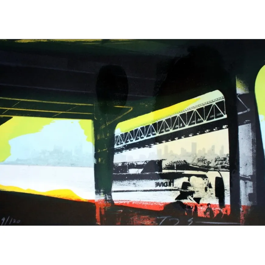 SOULIÉ Tony - Lithographie originale " West Coast VI " 32x48cm
