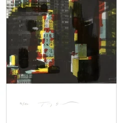 SOULIÉ Tony - Lithographie originale " New York " 90x76cm