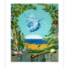SPIRO Georges (dit SPIRO) - Lithographie originale "Le Bateau Fantastique" 65x48cm