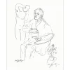 SPITZER Walter - Lithographie "Le peintre" 32x25cm