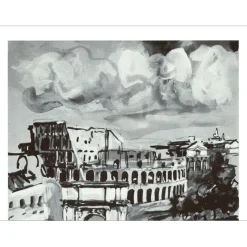 SPITZER Walter - Lithographie "Rome" 32x25cm - 1971