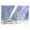 SUIRE-VERLEY Olivier - Aquarelle originale "Le spys violet" 40x50cm