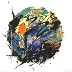 TANC - Sérigraphie originale "Composition sans titre" 70x70cm - 2017