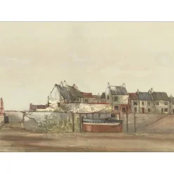 TAYLOR Julian - Lithographie originale "Marée Basse Près De Cherbourg" 54x76cm