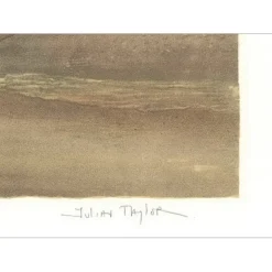 TAYLOR Julian - Lithographie originale "Marée Basse Près De Cherbourg" 54x76cm