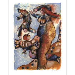 TOBIASSE Théo - Lithographie originale "L'oiseau prophète" 92x69cm