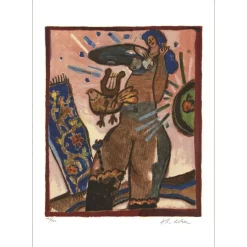 TOBIASSE Théo - Lithographie originale "Cantique des cantiques 06" 51x35cm
