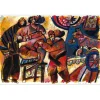 TOBIASSE Théo - Lithographie originale "Portrait de famille en Galilée" 61x91cm