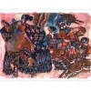 TOBIASSE Théo - Lithographie originale "Les plaisirs majestueux" 56x76cm