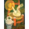 TOFFOLI Louis - Huile sur Toile  "La chaise rouge" - 55x38cm (10p)