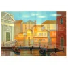 TOFFOLI Louis - Lithographie originale "Hommage à Venise" 56x76cm - 1988
