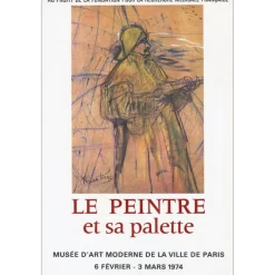TOULOUSE-LAUTREC Henri - Lithographie "Exposition Musée d'art moderne, Paris" 74x50cm - 1974
