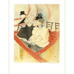 TOULOUSE-LAUTREC Henri - Lithographie originale "La grande Loge" - 71x52cm - 1964 - MOURLOT