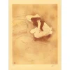 TOULOUSE-LAUTREC Henri - Lithographie "Femme se coiffant" 76x54cm