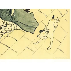 TOULOUSE-LAUTREC Henri - Lithographie "Promenade de la vache enragée" 75x54cm - 1974 - Mourlot
