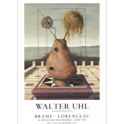 UHL Walter - Lithographie "Exposition Galerie Brame Laurenceau, Paris" 77x53cm - 1977