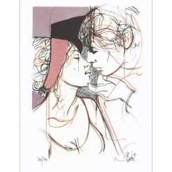 VALADIÉ Jean-Baptiste - Lithographie originale "Impatience I" 30x22cm