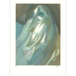 VALADIÉ Jean-Baptiste - Lithographie originale "Le fantôme" - 74x52cm - 1976