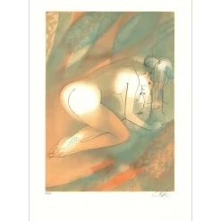VALADIÉ Jean-Baptiste - Lithographie originale "Vénus callipyge" - 74x52cm - 1976