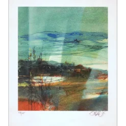 VALADIÉ Jean-Baptiste - Lithographie originale "Paysage" 44x36cm