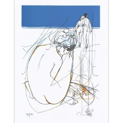 VALADIÉ Jean-Baptiste - Lithographie originale "Impatience VI" 30x22cm