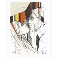 VALADIÉ Jean-Baptiste - Lithographie originale "Impatience III" 30x22cm