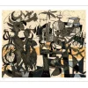 VENARD Claude - Lithographie originale "Grande composition au faune" 72x90cm