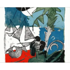 VENARD Claude - Lithographie originale "Bord de mer" - 75x53cm