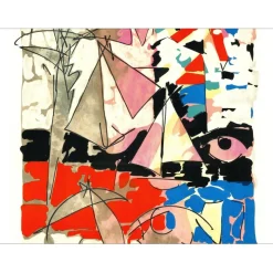VENARD Claude - Lithographie originale sur papier Japon "Voilier" - 75x53cm