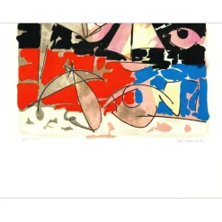 VENARD Claude - Lithographie originale sur papier Japon "Voilier" - 75x53cm