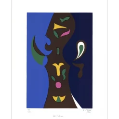 VERDET André - Lithographie originale "La Prêtresse" 66x50cm
