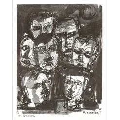 VERDIER Maurice - Lithographie "Les portraits" 32x25cm