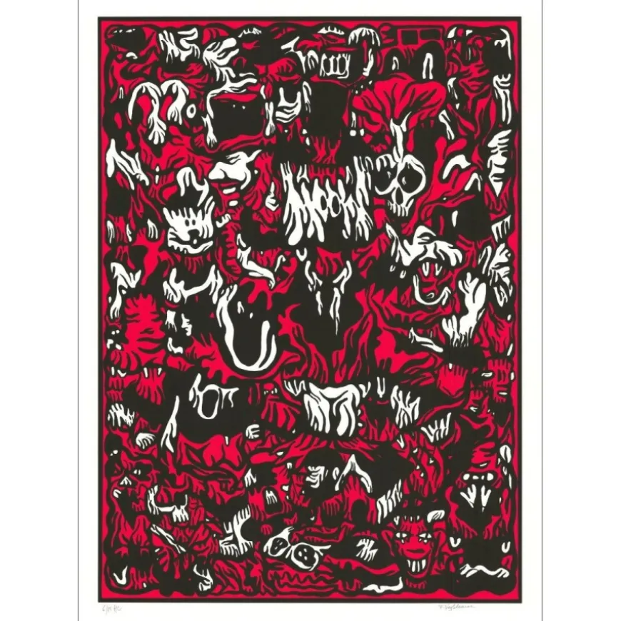 VERSCHAERE Fabien - Lithographie originale "Mister Castle" 112x79cm - 2018