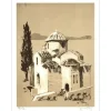 VIKO Victor - Lithographie "L'église" 32x25cm - 1970