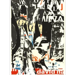 VILLEGLÉ Jacques - Lithographie originale "Opéra" 63x45cm - 1994