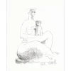 VOLTI Antoniucci - Estampe "Femme et enfant" 32x25cm