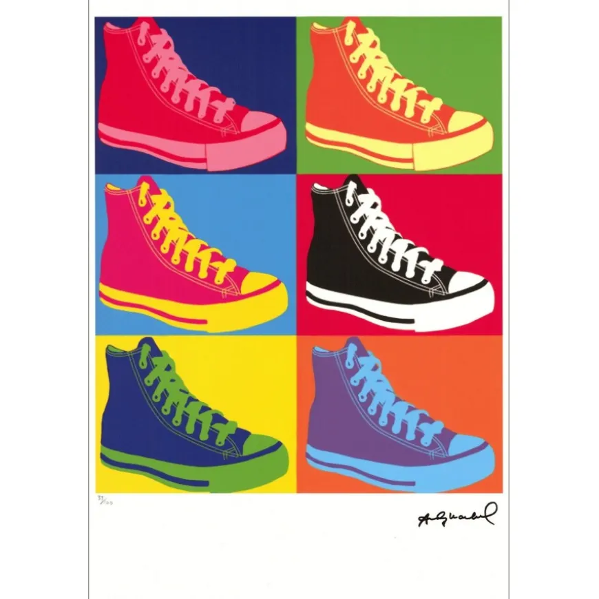 WARHOL Andy - Sérigraphie "Converse" 57x39cm - 1995