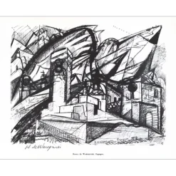 WAROQUIER Henry de - Lithographie signée au crayon "Espagne" 27x21cm - 1961