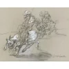 WEISBUCH Claude - Dessin original "Les visions de Don Quichotte" 30x39cm - 2014