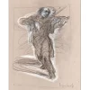 WEISBUCH Claude - Dessin original "Le Violoniste" 40x30cm - 2013